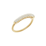 Pavé Diamond Expandable Ring, 14K Yellow Gold
