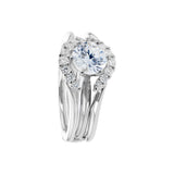 Open Center Diamond Ring Mounting, .24 Carat, 14K White Gold