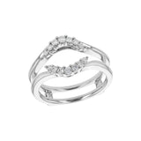 Open Center Diamond Ring Mounting, .24 Carat, 14K White Gold