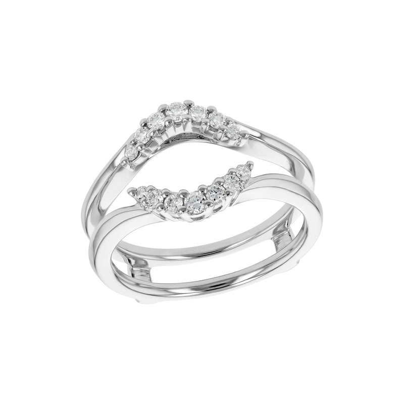 Open Center Diamond Ring Mounting, .24 Carat, 14K White Gold