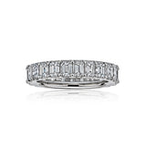 Emerald Cut Diamond Eternity, 3 Carats Total, Platinum