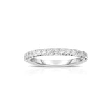 Part Way Diamond Band, .65 Carat, 14K White Gold