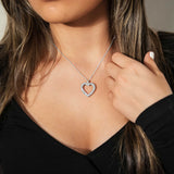 Pre-Owned Diamond Heart Pendant, .75 Carat, 14K White Gold