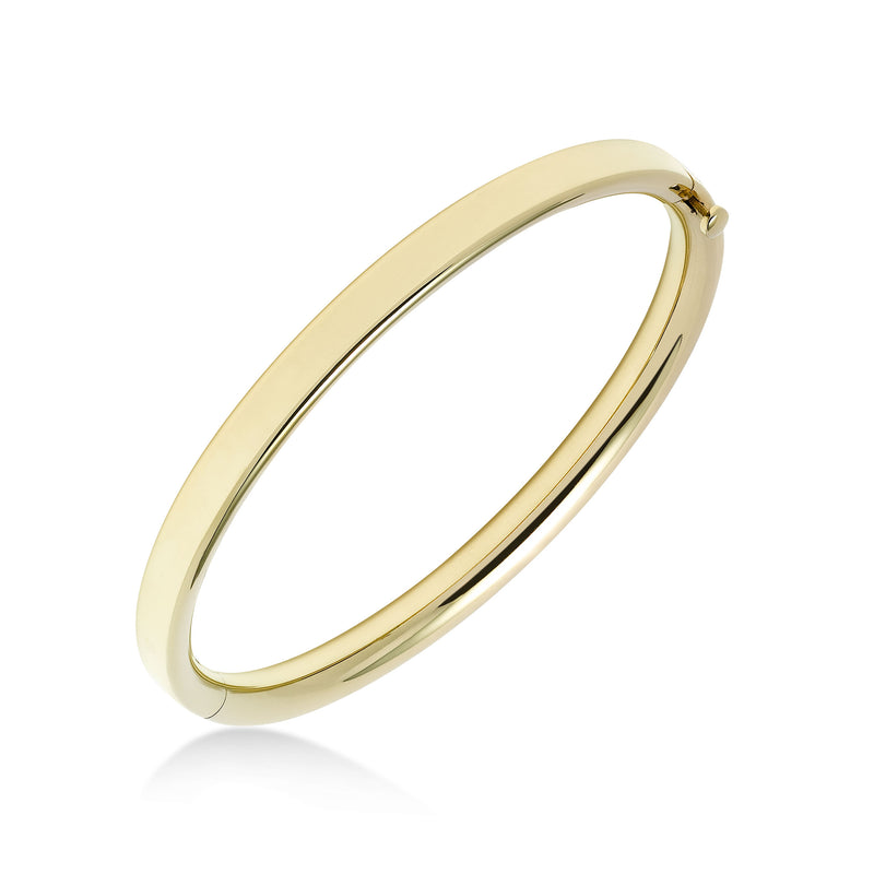 Engravable Baby's Bangle Bracelet, 14K Yellow Gold