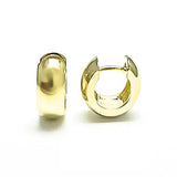 Huggie Hoop Earrings, 5.5MM Wide,14K Yellow Gold