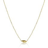 Faceted Movable Bead Necklace, 14K Yellow Gold