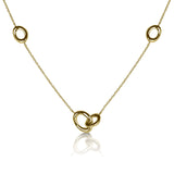 Oval Link and Chain Necklace, 14K Yellow Gold