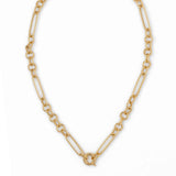 Link Chain 18-Inch Necklace with Spring Ring, 14K Yellow Gold
