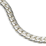 Cuban Link Flexible Bracelet, 8.75 Inches, Sterling Silver