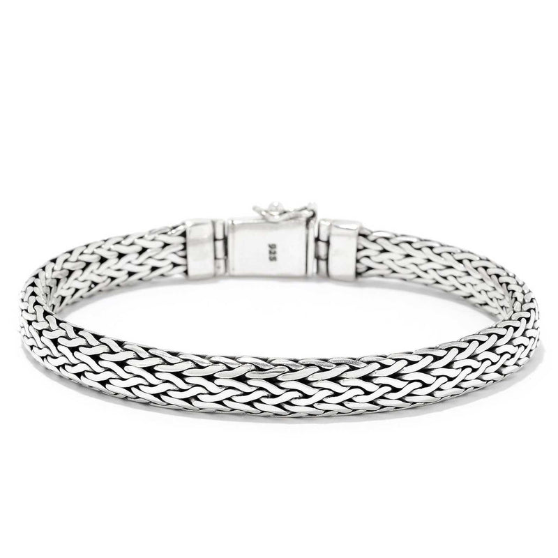 Sterling Braided Bali Bracelet, 8.50 inches