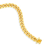 Heavy Link Bracelet, Sterling with 14K Yellow Gold Plating