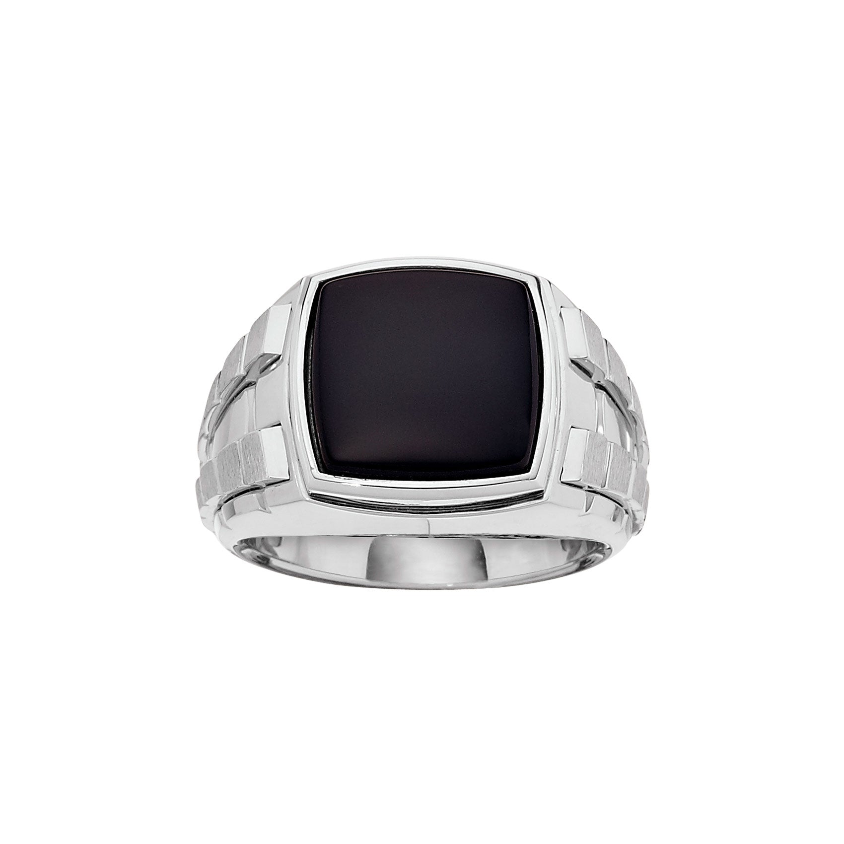 Square Black Onyx Ring, Sterling Silver (Size 10) – EFG Designs