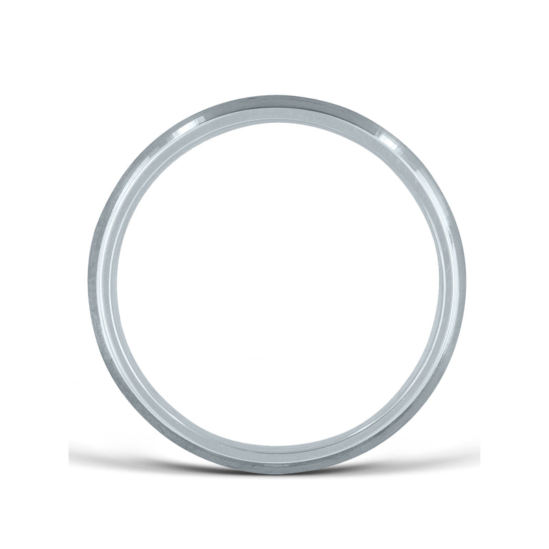 Platinum Brushed Wedding Band, 6 MM