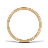 Satin Center Wedding Band, 6 MM, Sterling and Yellow Gold Plating