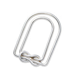 Knot Design Money Clip, Sterling Silver