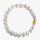 Freshwater Pearls, 7.5 MM Bracelet, 14K Yellow Gold