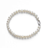 Child's Freshwater Pearls, 5.50 Inches, 4.5MM Bracelet, Sterling Silver