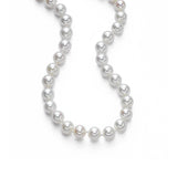 Akoya Cultured Pearl Necklace, 6 x 5.5 mm, 14K White Gold