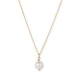 Freshwater Cultured Pearl Drop Pendant, 8 MM, Gold Filled