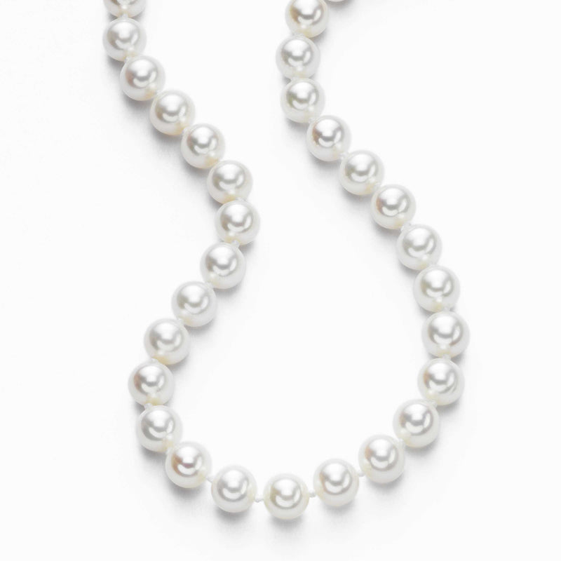 Japanese Cultured Pearl 20-Inch Necklace, 8 x 7.5 mm