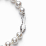 Freshwater Pearl Necklace, 8.5 x 8 MM, 14K White Gold