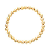 Gold Filled Beads, 6 MM, Stretch Bracelet