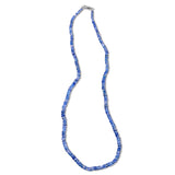 Kyanite Bead Necklace, 18 Inches, Sterling Silver