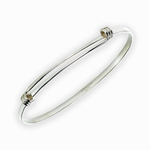'Petite Signature' Bangle Bracelet, Sterling Silver