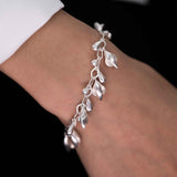 Multiple Shape Dangle Bracelet, Sterling Silver