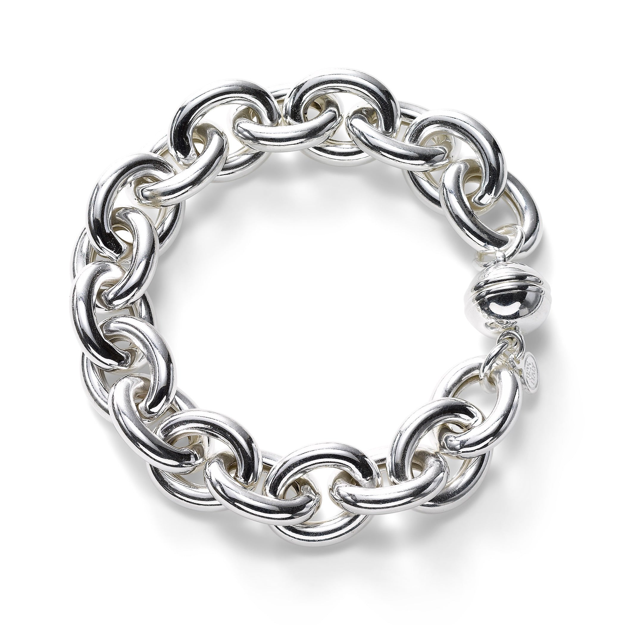 SILVER925 HEAVY OVAL LINK BRACELET/シルバー Oval Link Bracelet Sterling Silver 8.75 Length | Jared