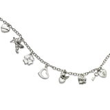 Lucky and Love Charms Bracelet, Sterling Silver