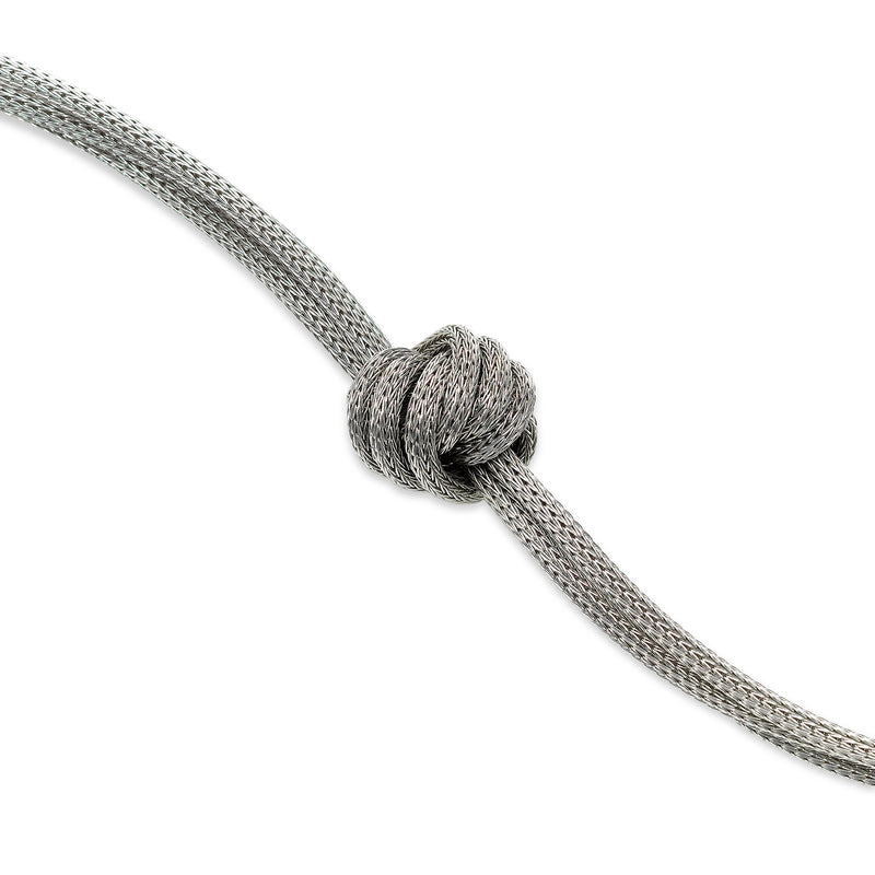 Flexible Knot Design Bracelet, Sterling Silver