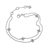 Blossom Flyte Honey Flower Double Bracelet, Sterling Silver