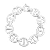 Marine Link Style Bracelet, Sterling Silver