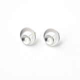 Nested Open Disk Earrings, Sterling Silver
