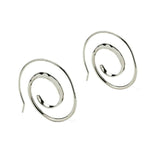 Open Spiral Hoop Earrings, Sterling Silver