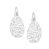 Sterling Cut-Out Dangle Earrings, Sterling Silver