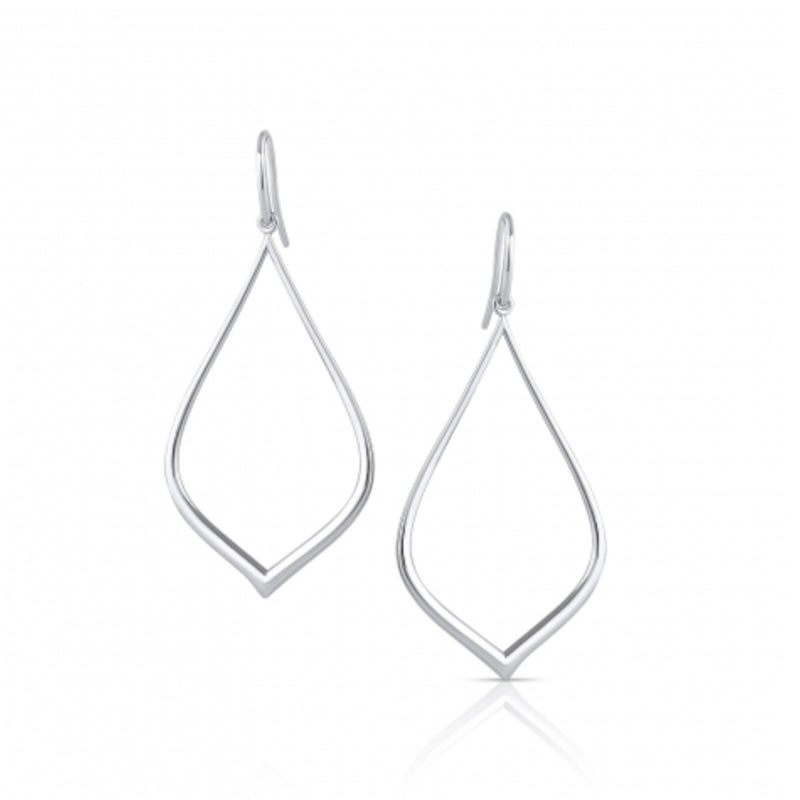 Open Drop Dangle Earrings, Sterling Silver