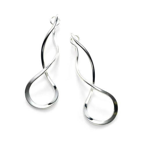 'Endless Braid' Earrings, Sterling Silver