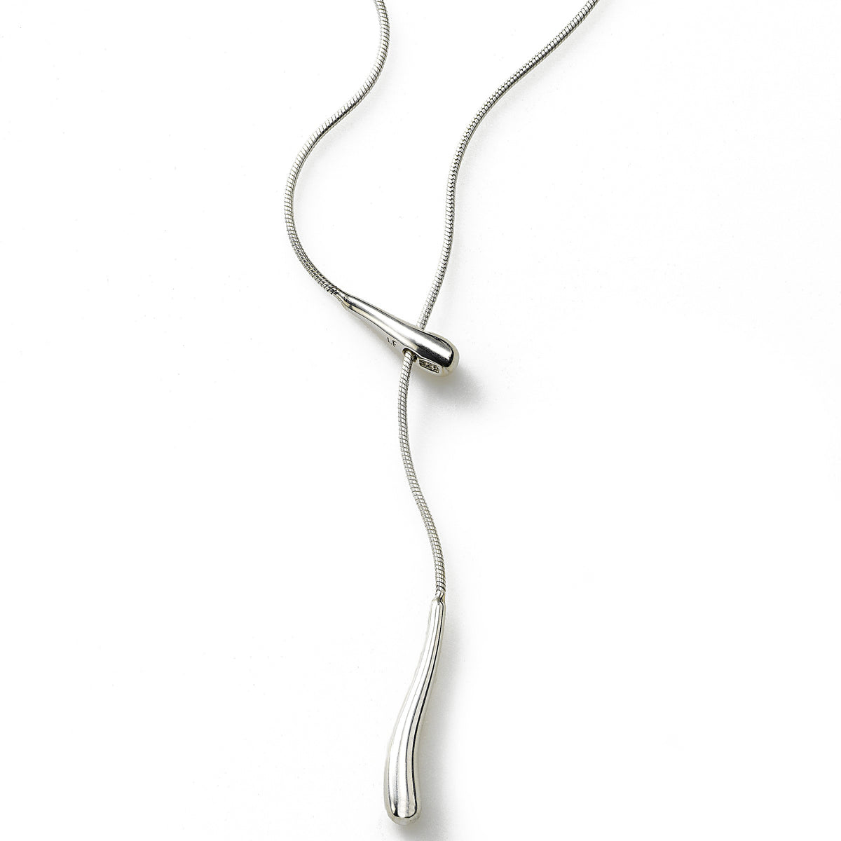 Lariat-Style Y Necklace in Sterling Silver – EFG Designs