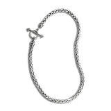 Wheat Design Necklace wth Toggle Closure, Sterling Silver