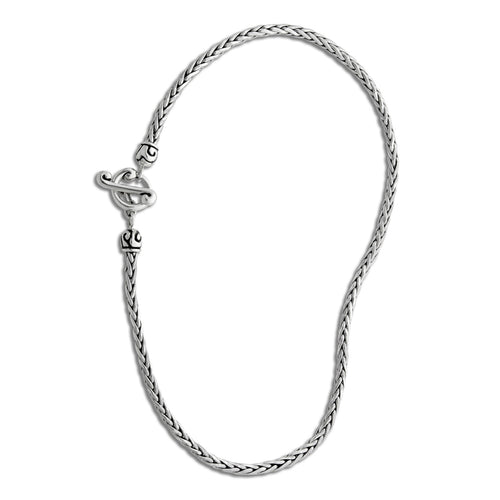Wheat Design Necklace, Sterling Silver