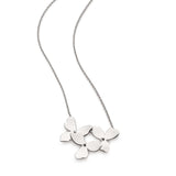 Blossom Petal Bloom Trio Necklace, Sterling Silver