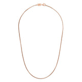 Round Box Chain, 16, 18 or 22 Inches, Rose Plated Silver