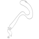 'Forget-Me-Not' Flower Necklace, Sterling Silver