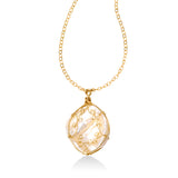 Freshwater Cultured Coin Pearl Pendant, 14 Karat Gold Filled