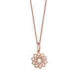 Pinwheel Design Pendant, Rose Gold Plating