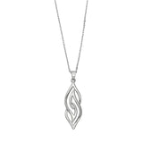 Interlocking Swirls Pendant, Sterling Silver