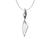 Graceful Twist Pendant, Sterling Silver