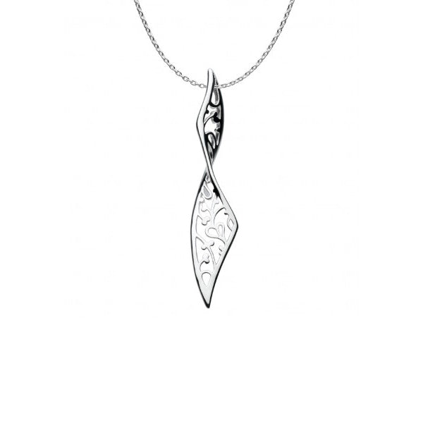 Graceful Twist Pendant, Sterling Silver